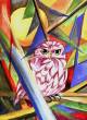 Eule mit Mond  » Click to zoom ->